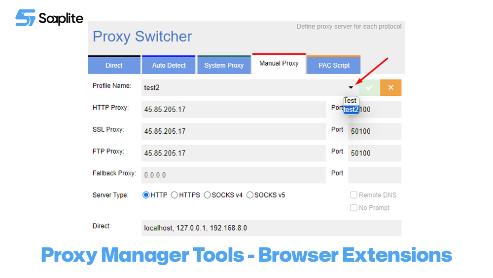 Proxy Manager Tools - Browser Extensions