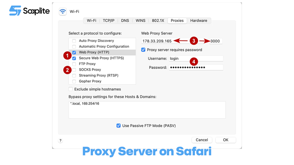 Proxy Server on Safari