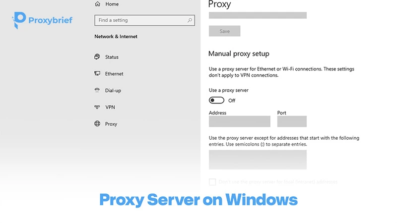 Proxy Server on Windows