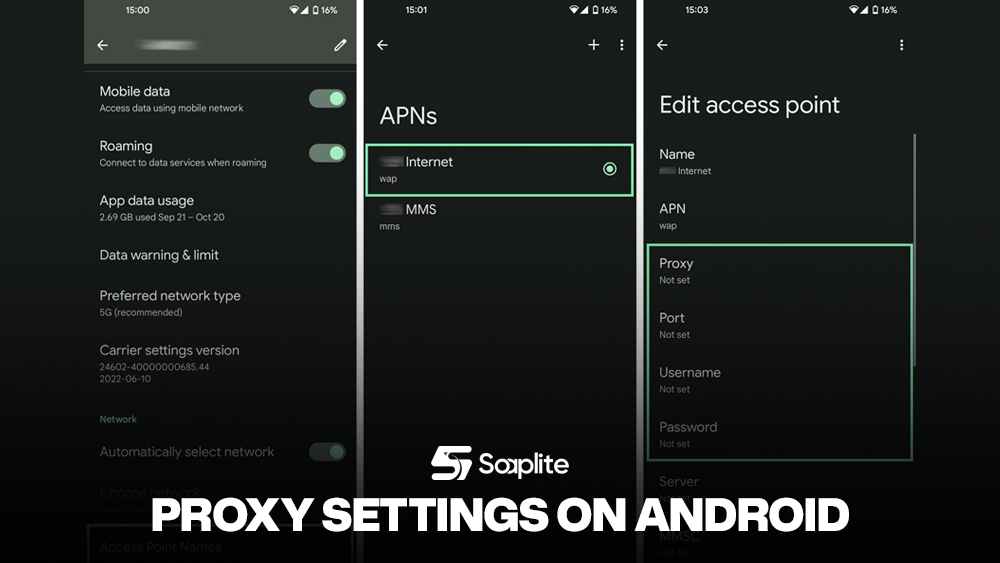 Proxy Settings on Android