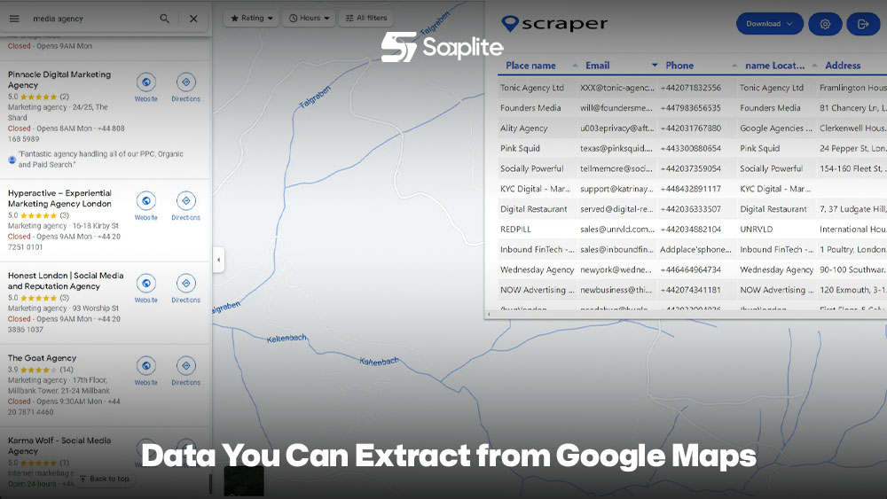 Data You Can Extract from Google Maps