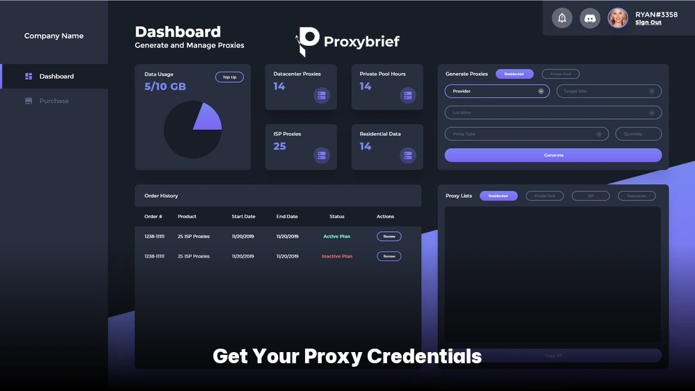 Get Your Proxy Credentials