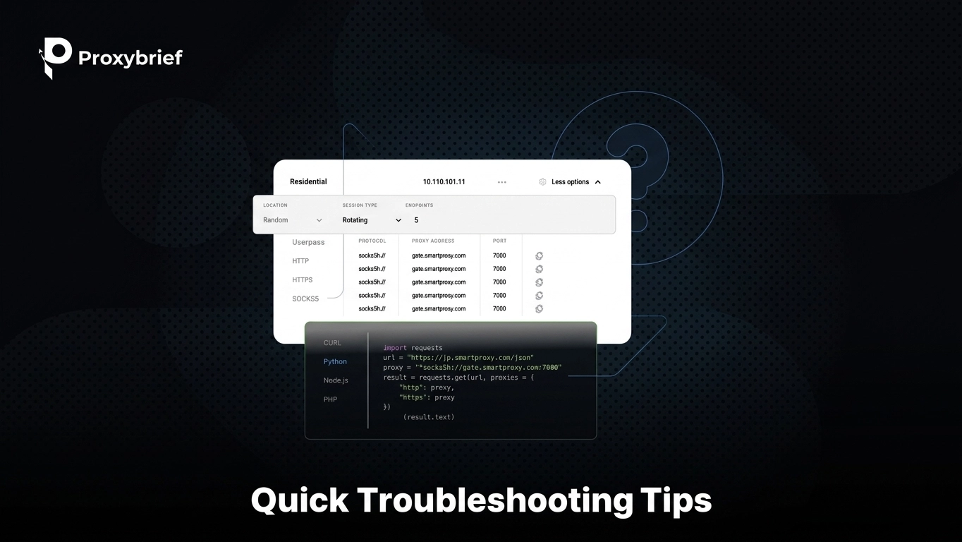 Quick Troubleshooting Tips