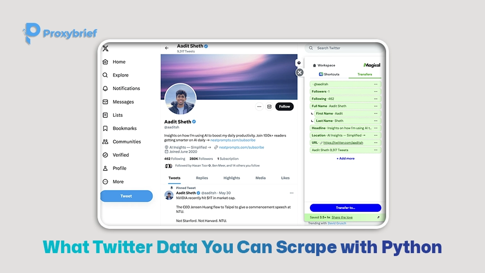 What Twitter Data You Can Scrape with Python