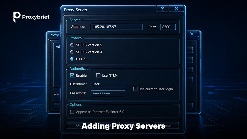 Adding Proxy Servers