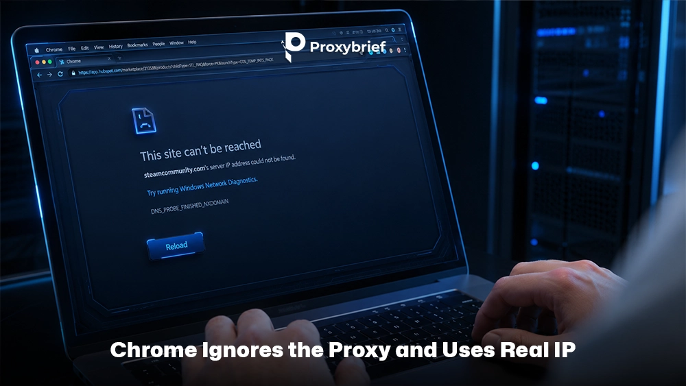 Chrome Ignores the Proxy and Uses Real IP