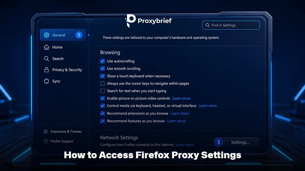 How to Access Firefox Proxy Settings