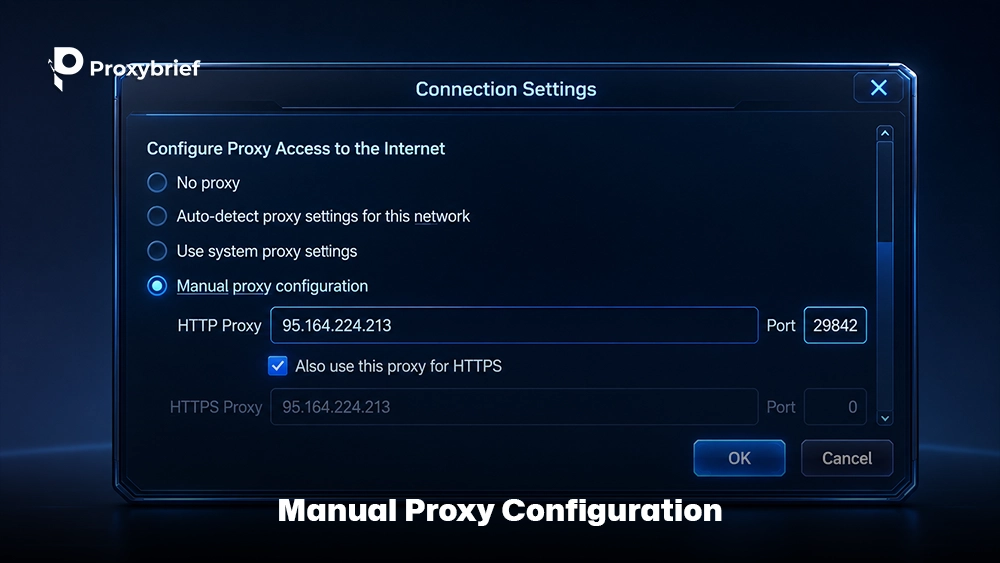 Manual Proxy Configuration