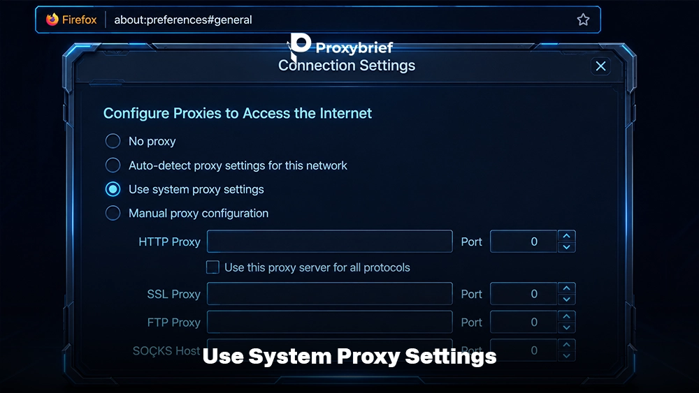 Use System Proxy Settings